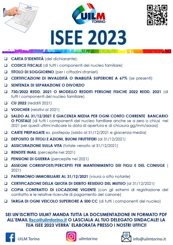 Documenti Isee 2023